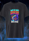 Vintage Miami Marlins Wrldwar Lightning Flame T-Shirt