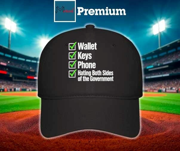 Wallet Keys Phone Hating The Government Shirt
