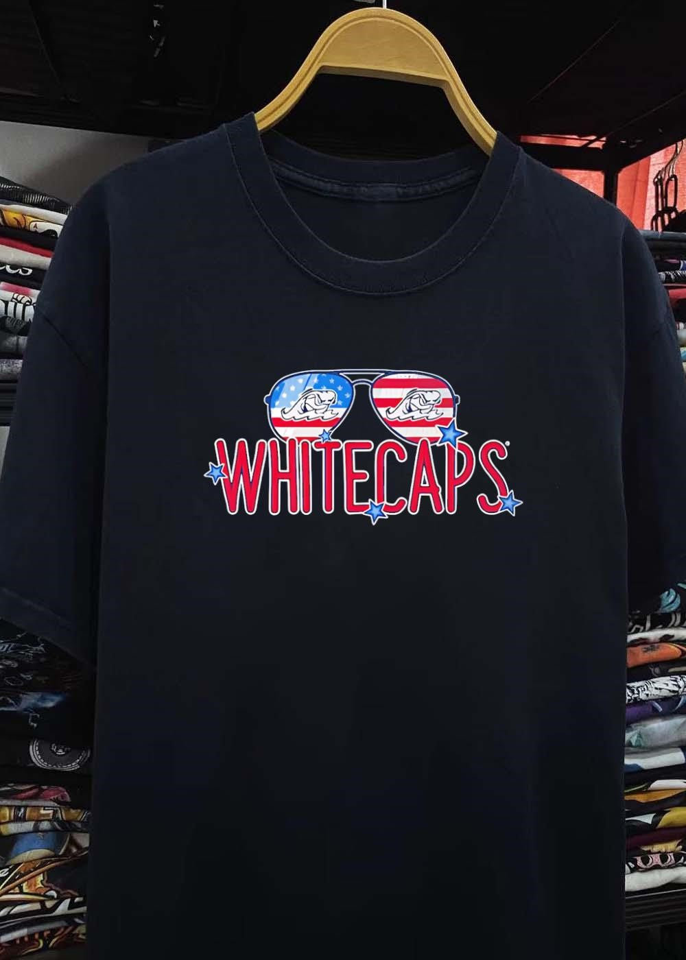 West Michigan Whitecaps American Flag Sunglasses T-Shirt