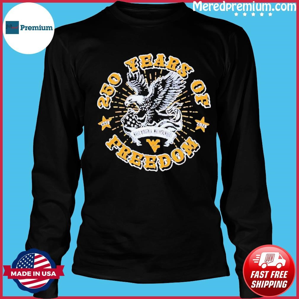 West Virginia Mountaineers Americana 250 Years of Freedom 1776-2026 T-Shirt