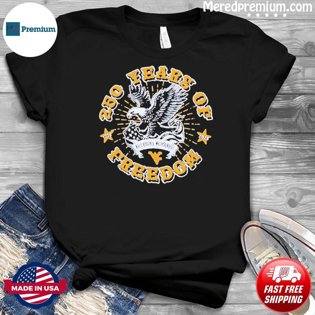 West Virginia Mountaineers Americana 250 Years of Freedom 1776-2026 T-Shirt
