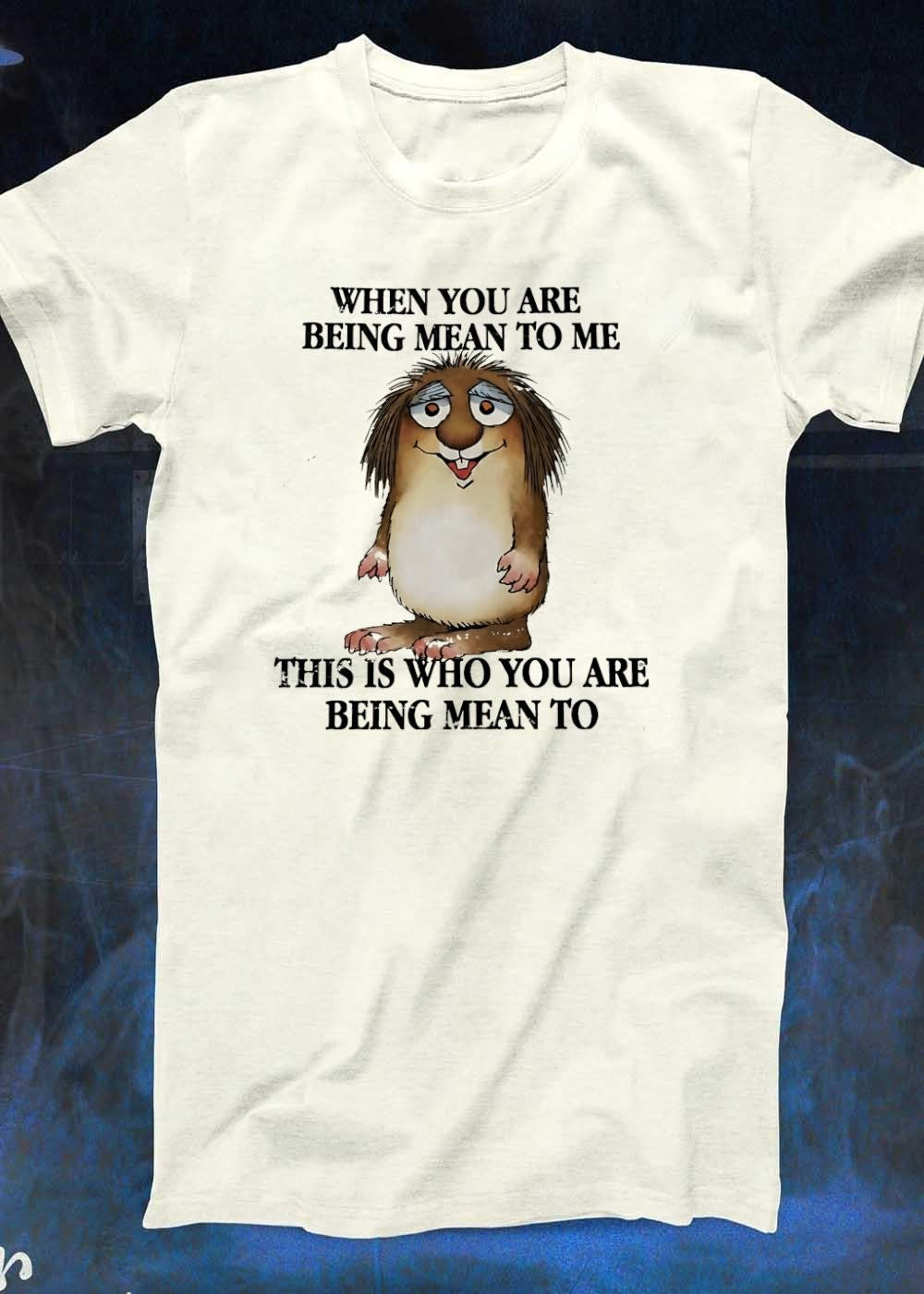 When You Are Being Mean to Me This Is Who You Are Being Mean to Shirt