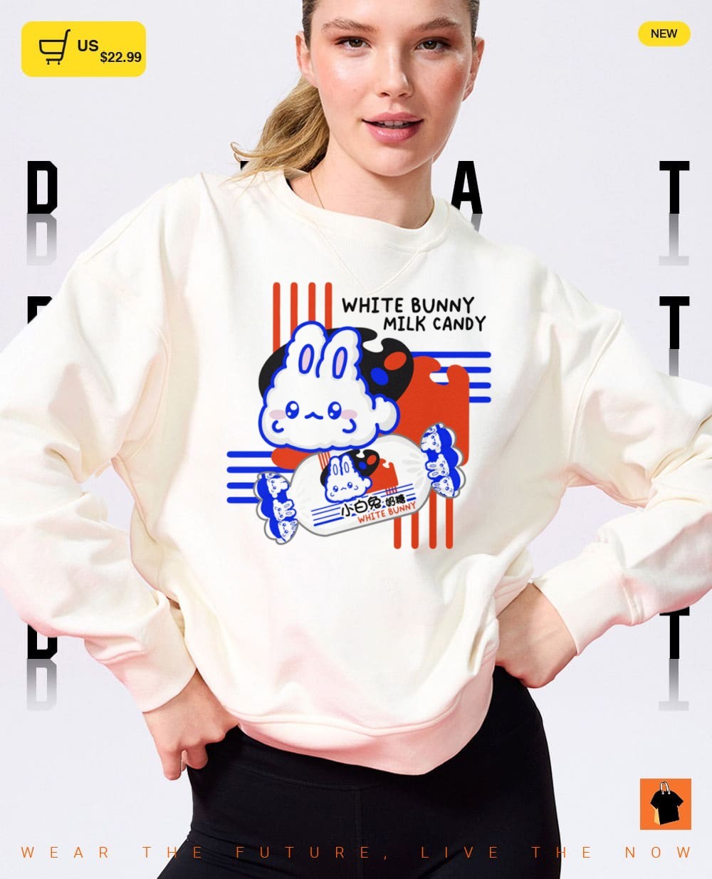White Bunny Milk Candy Kawaii Asian Snacks shirt