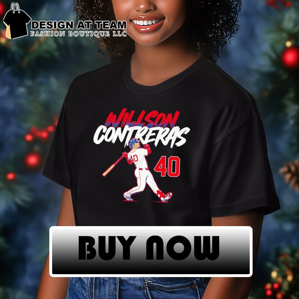 Willson Contreras 40 Boston Red Sox MLB Slugger Swing Number 2026 shirt