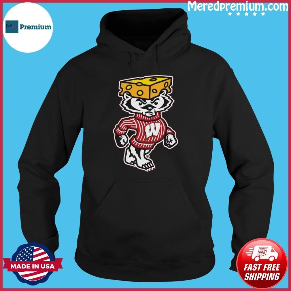 Wisconsin Badgers 2026 Lambeau Field Collection Bucky Cheesehead T-Shirt