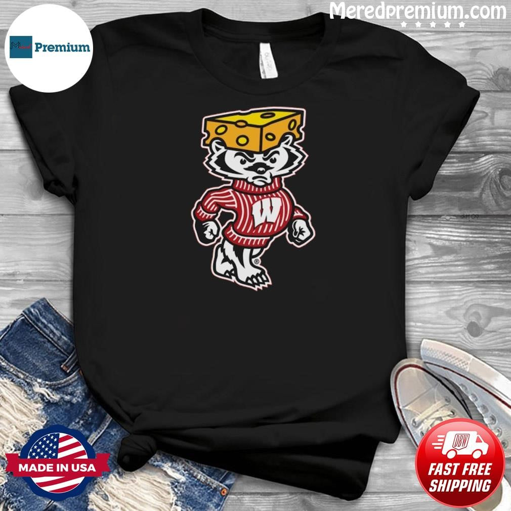 Wisconsin Badgers 2026 Lambeau Field Collection Bucky Cheesehead T-Shirt