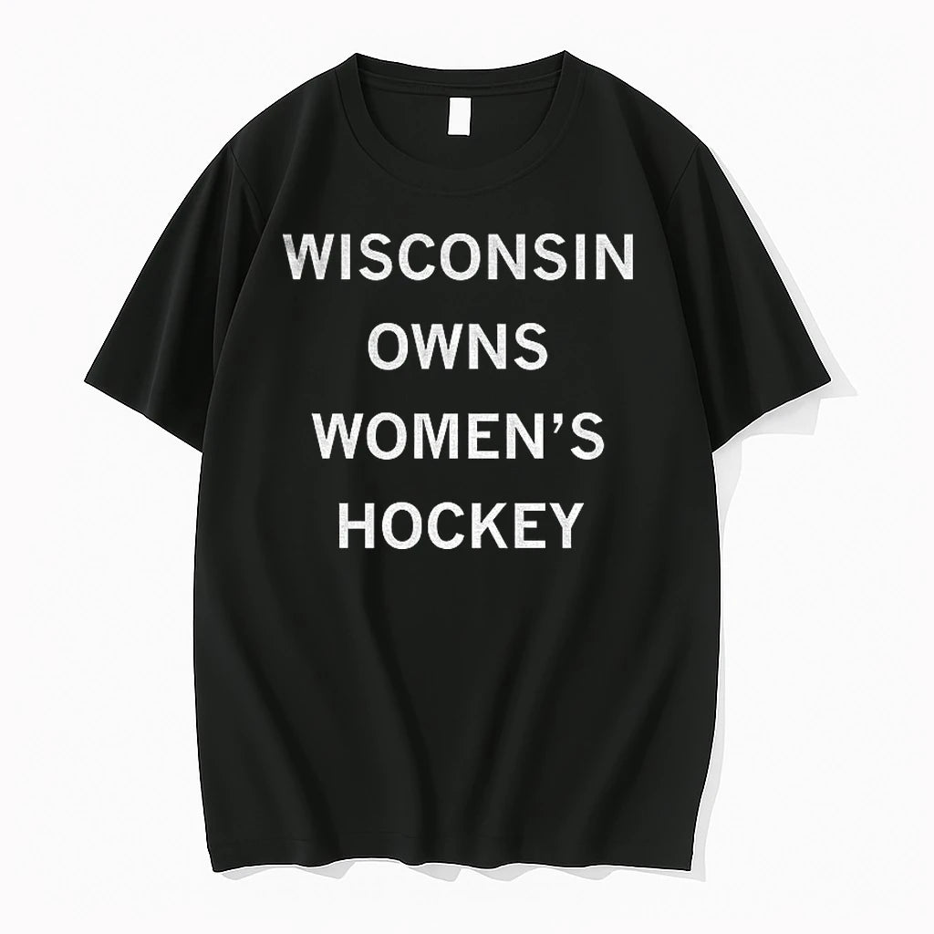 Wisconsin Owns Womens Hockey Tshirts Sweater