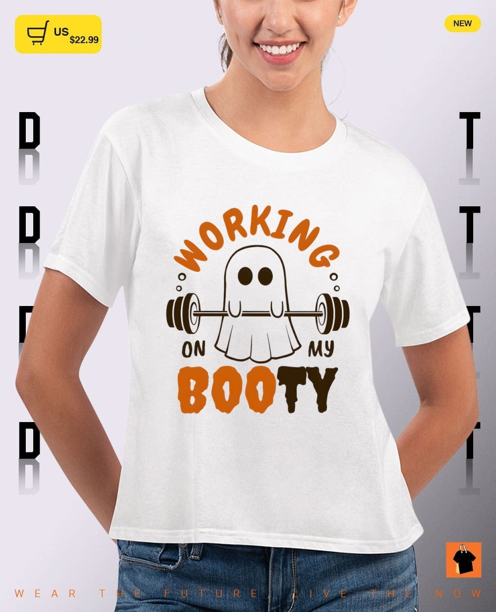 Working On My Booty Ghost Gym Happy Halloween 2026 shirt