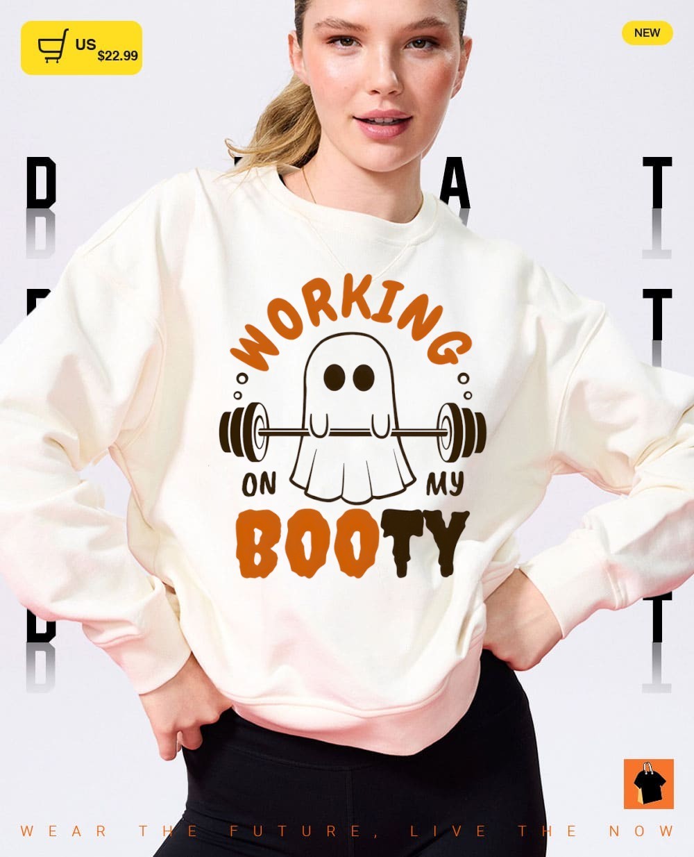 Working On My Booty Ghost Gym Happy Halloween 2026 shirt