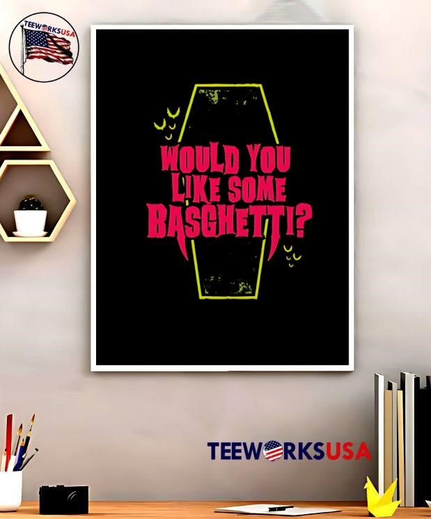 Would You Like Some Basghetti Vampire Coffin Bat Halloween shirt