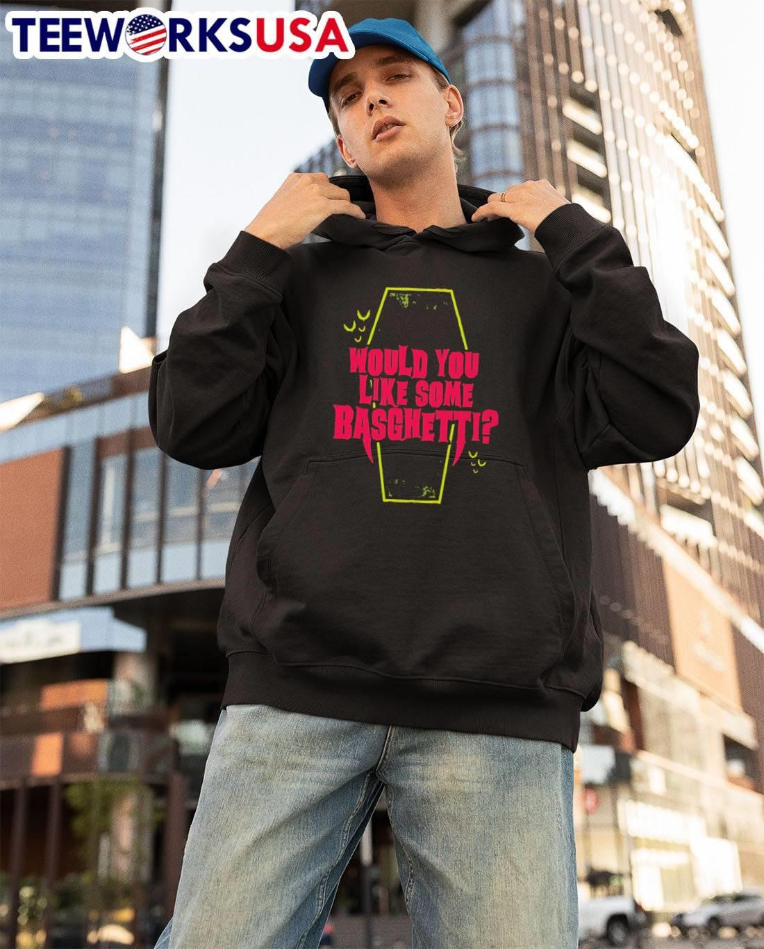 Would You Like Some Basghetti Vampire Coffin Bat Halloween shirt