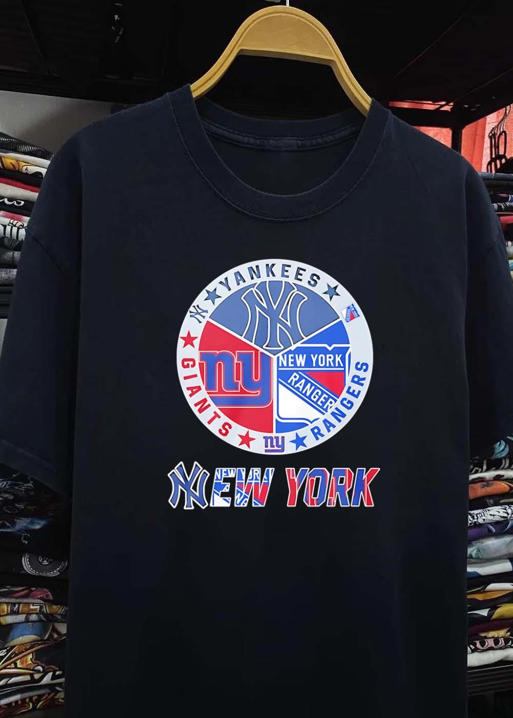 Yankees Giants Rangers NY New York Logo Sport Team shirt