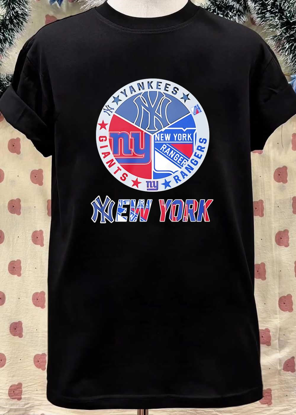 Yankees Giants Rangers NY New York Logo Sport Team shirt