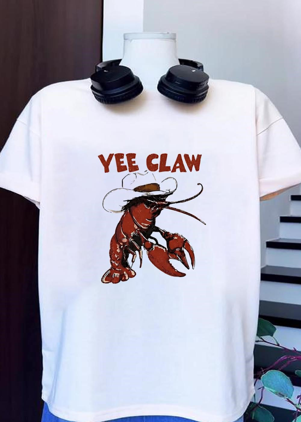 Yee Claw Cowboy Lobster T-Shirt