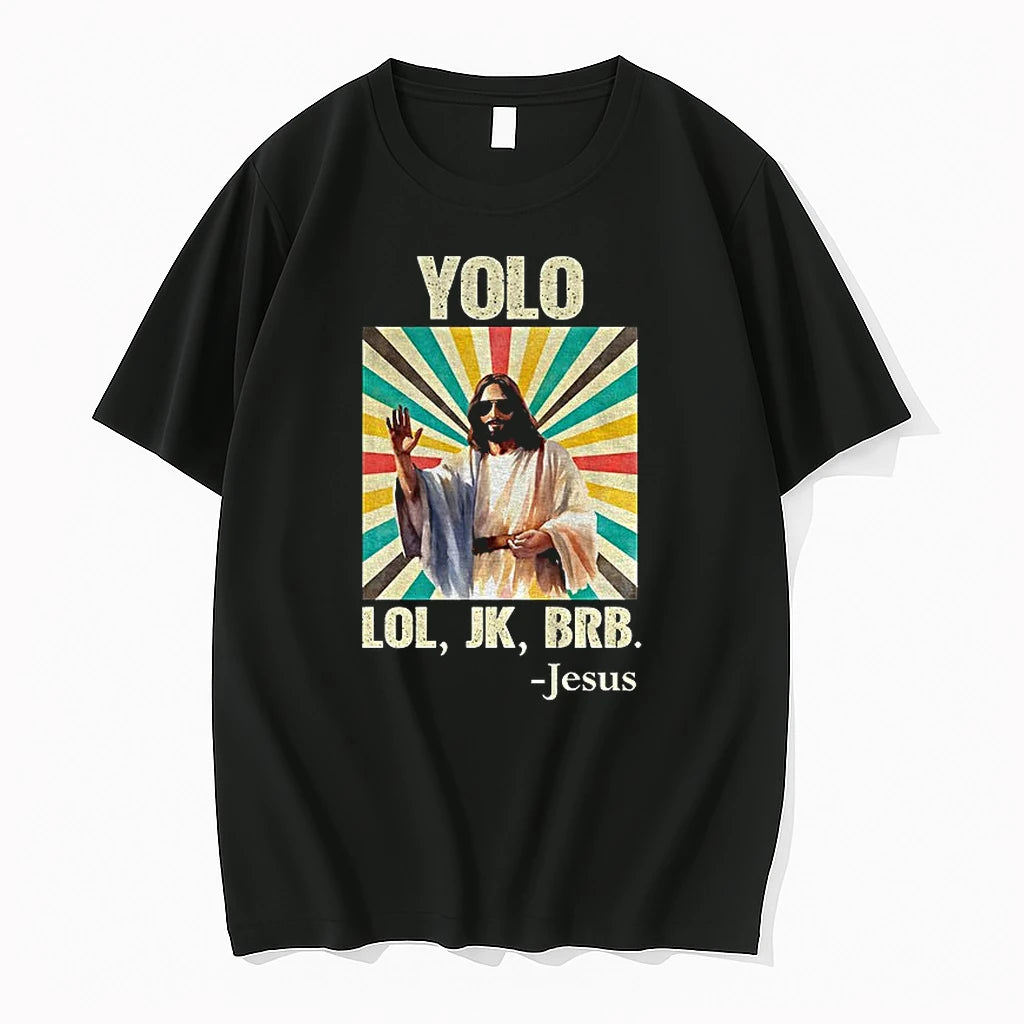 Yolo Lol Jk Brb Jesus Vintage Tshirts Sweater