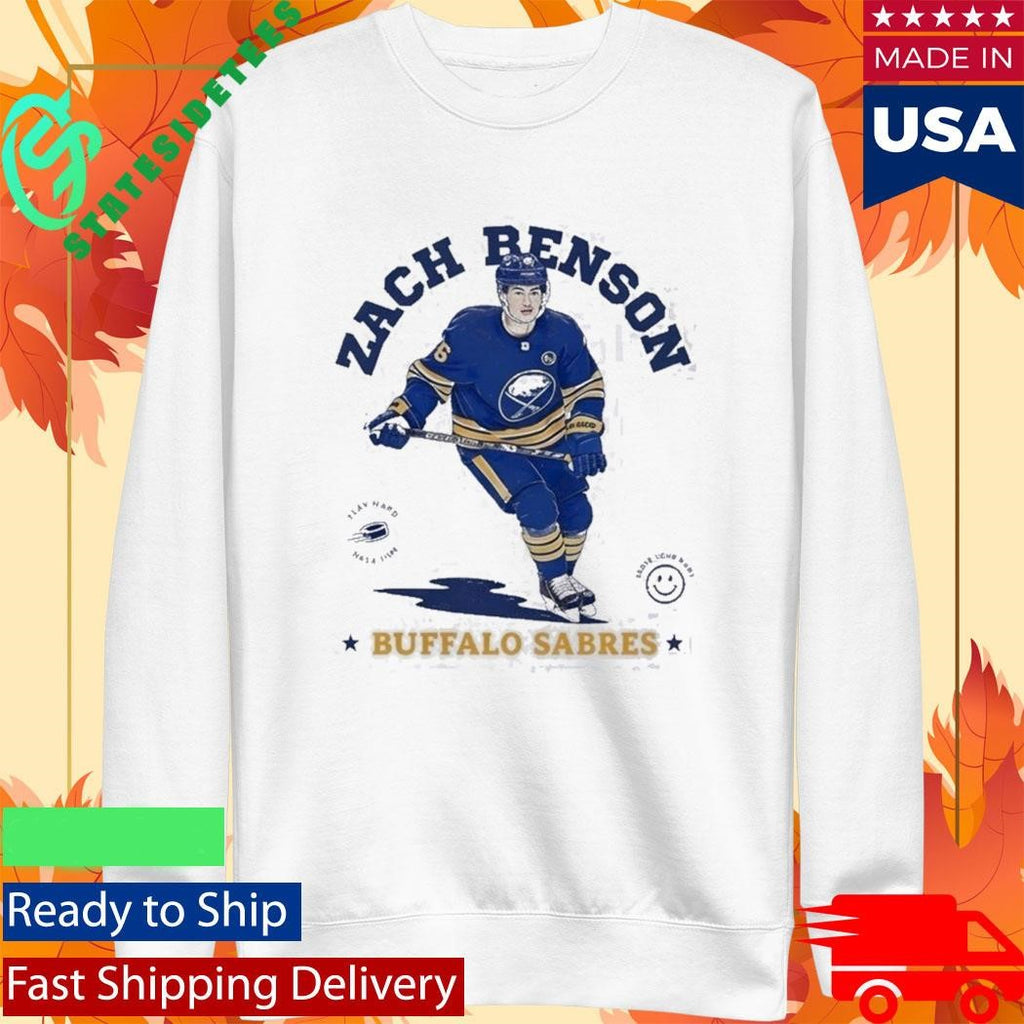 Zach Benson Buffalo Sabres Vintage Play Hard Have Fun Shirt
