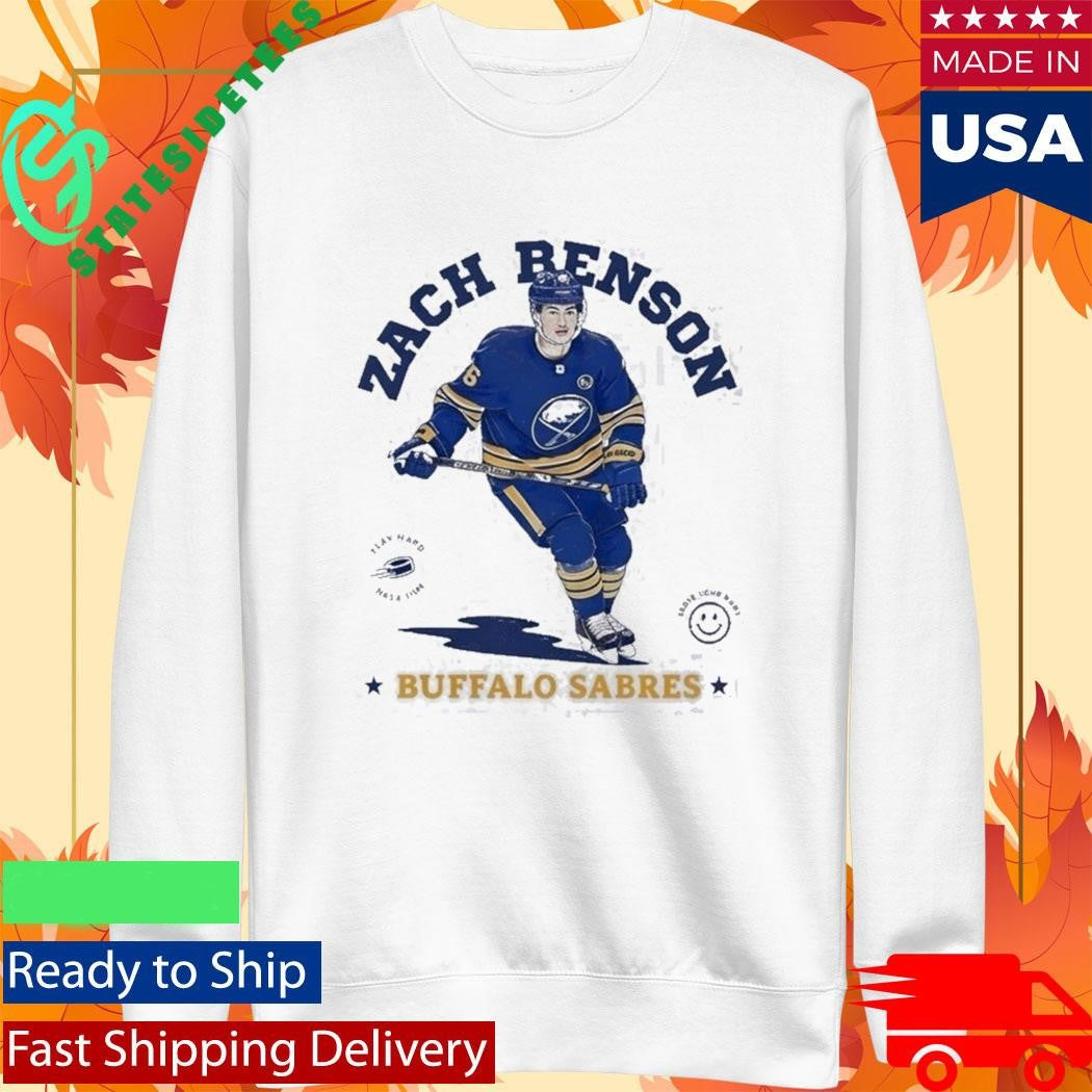 Zach Benson Buffalo Sabres Vintage Play Hard Have Fun Shirt