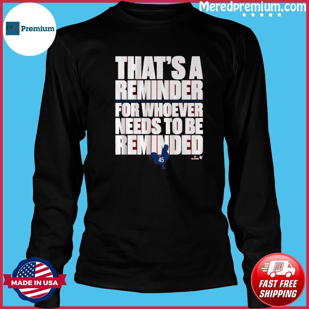 Zack Wheeler A Reminder For Whoever Needs To Be Reminded Shirt