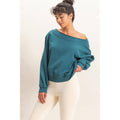 Off Shoulder Unisex , , , Long Sleeve Tee