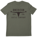 Bull Spurs Tee-Heather Sage Unisex , , , Long Sleeve Tee
