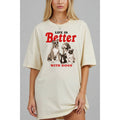 Life Is Better with Dogs - Boots Oversized Unisex Tee Unisex , , , Long Sleeve Tee