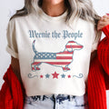 USA Dachshund Dog Flag Patriotic Weenie Puppy Graphic Tee Unisex , , , Long Sleeve Tee