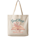 Good Things Come from Books - Canvas Tote Bag Unisex , , , Long Sleeve Tee