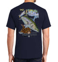 Men's Inshore Grand Slam Short Sleeve Navy Cotton Unisex , , , Long Sleeve Tee