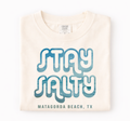 Stay Salty Beach Shirt, Comfort Colors® Beach Souvenir Shirt Unisex , , , Long Sleeve Tee