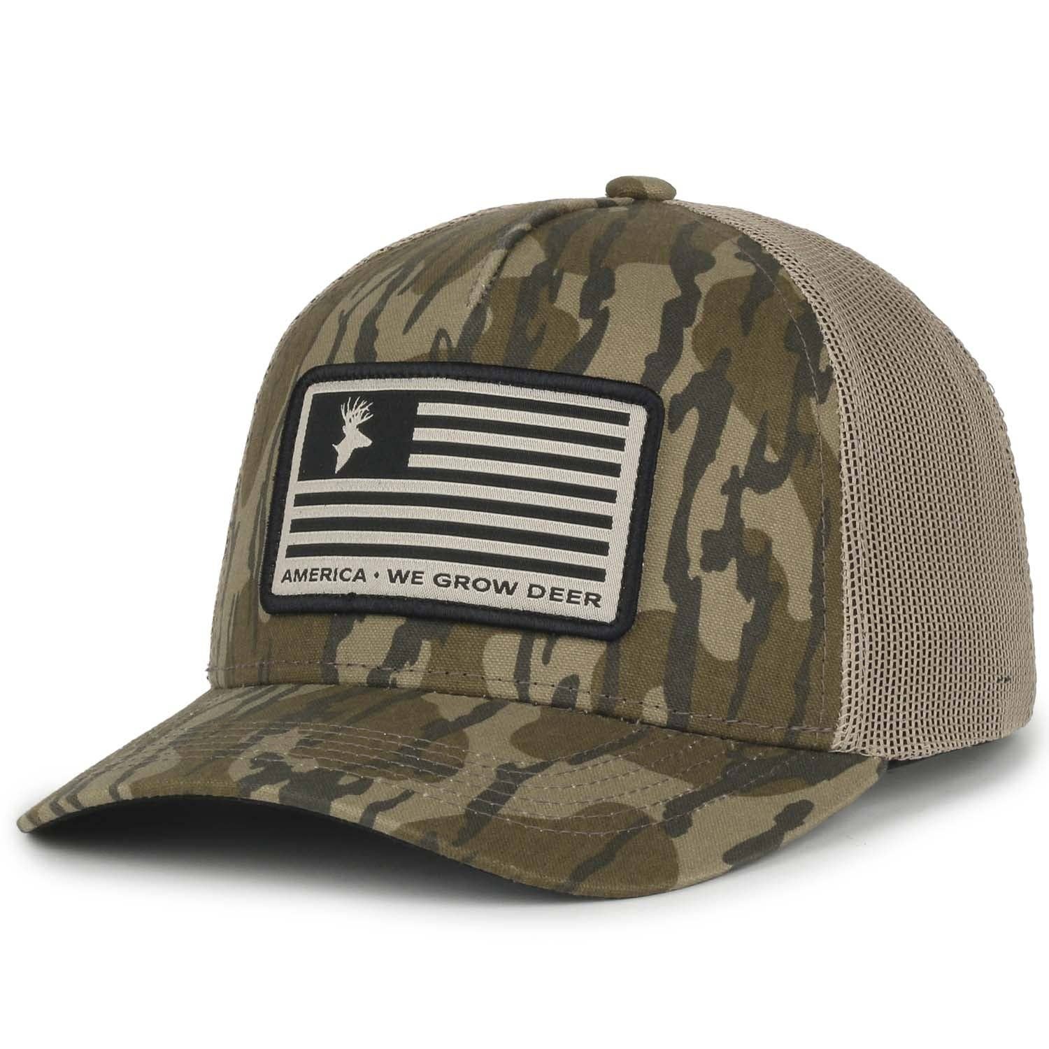 We Grow Deer Flag Hat Unisex , , , Long Sleeve Tee