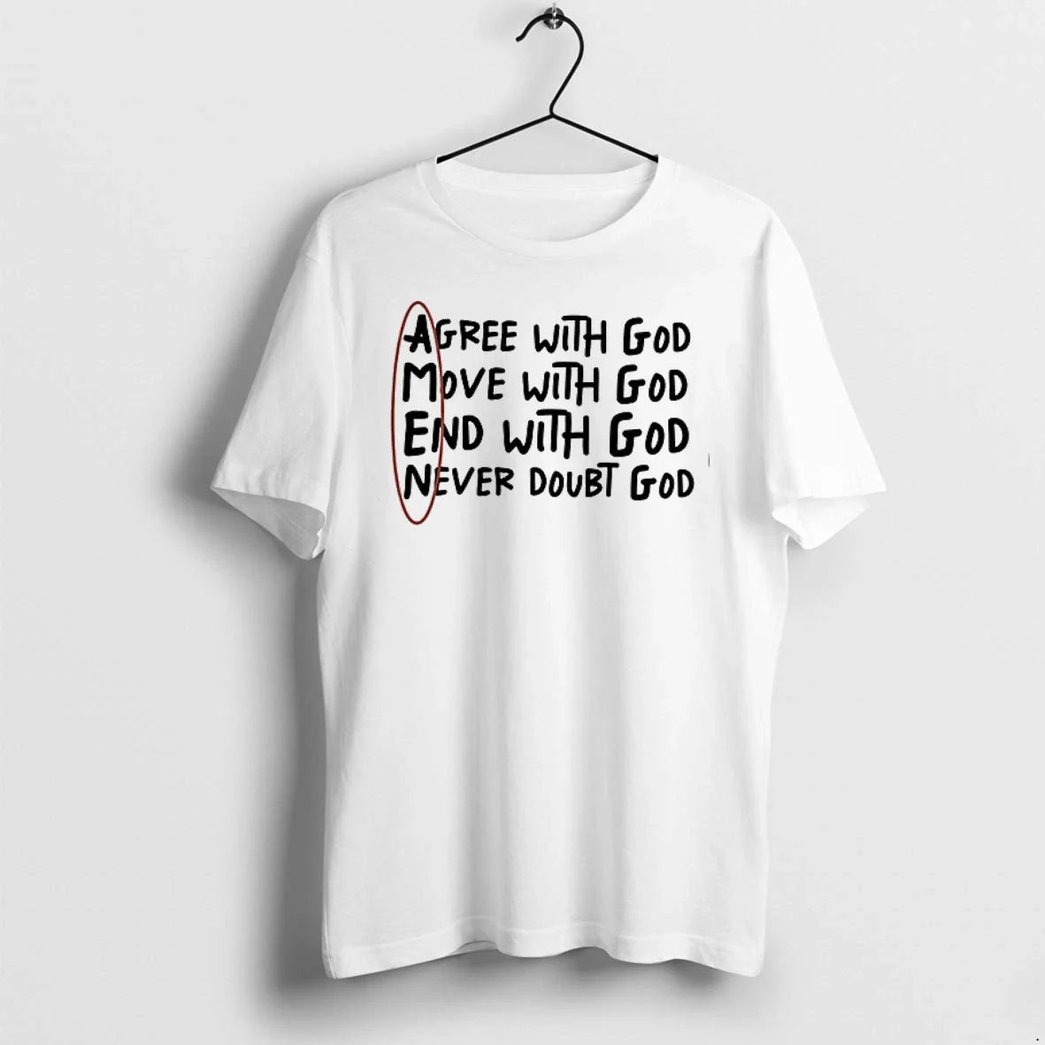 Agree With God Move With God End With God Never Doubt God 0 Tshirts Sweater Unisex , , , Long Sleeve Tee