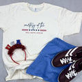 Courtesy of the Red, White and Blue Tee Unisex , , , Long Sleeve Tee