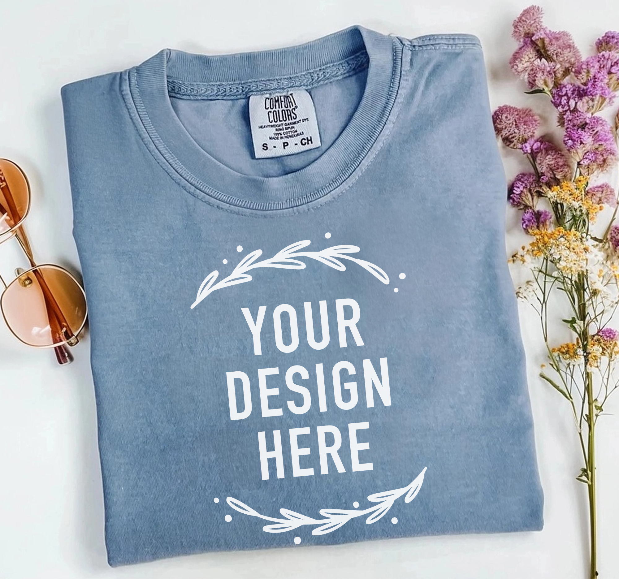 Custom Logo Shirt, Your Design, Comfort Colors®, Dtf Print Unisex , , , Long Sleeve Tee