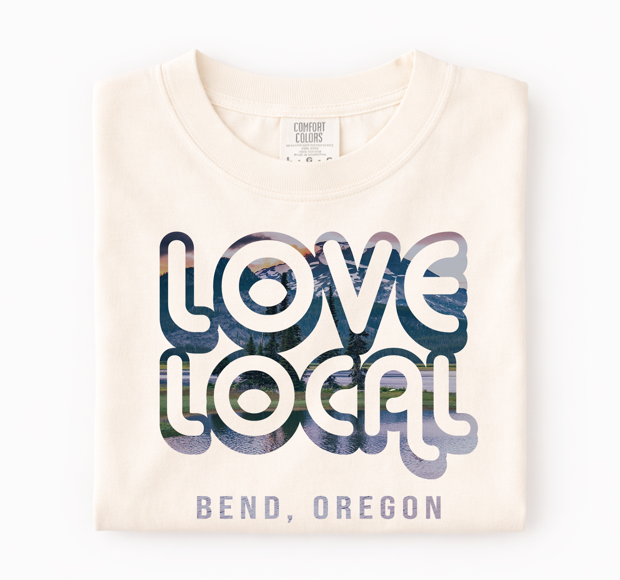 Love Local Custom Shirt, Comfort Colors®, Town Name Souvenir Unisex , , , Long Sleeve Tee