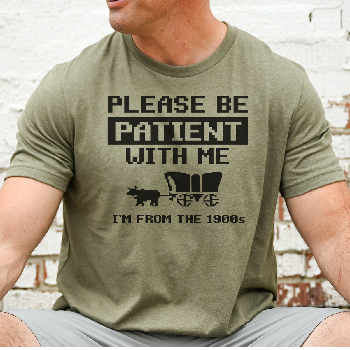Please Be Patient with Me I'm from the 1900's Unisex , , , Long Sleeve Tee