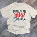 Come At Me Breaux Lobster On Sand Tee