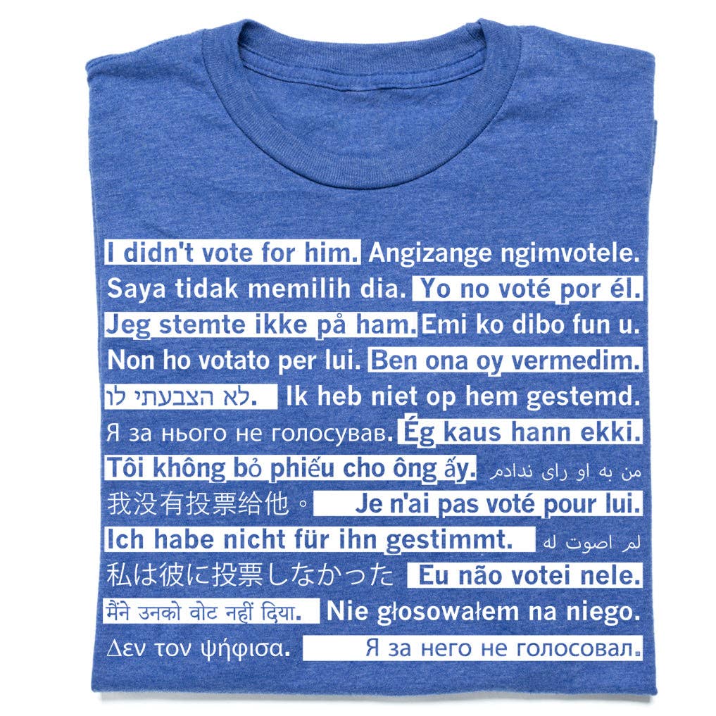 I Didn't Vote For Him Travel Edition Unisex , , , Long Sleeve Tee