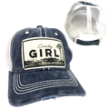 Country Girl Ball Cap | Woman's Hat | Distressed Unisex , , , Long Sleeve Tee