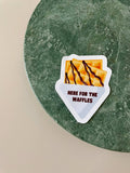 Waffle Ski Snowboarding Die-Cut Sticker Unisex , , , Long Sleeve Tee