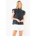 Ruffle Sleeves Detail Top Unisex , , , Long Sleeve Tee