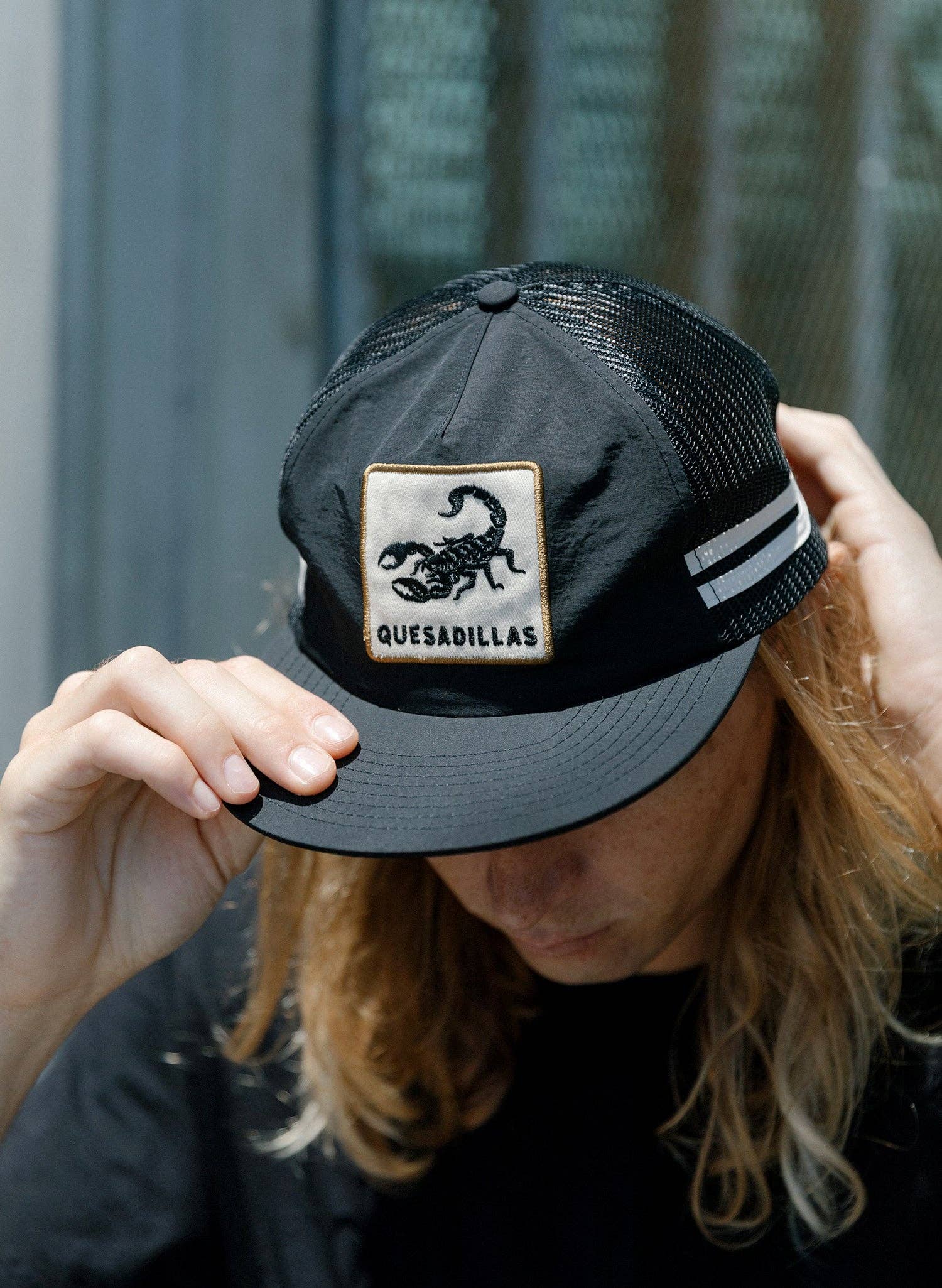 Quesadillas Nylon Trucker Hat Unisex , , , Long Sleeve Tee