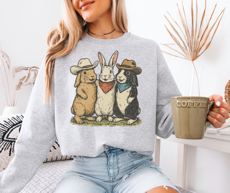 Western Bunnies Crewneck