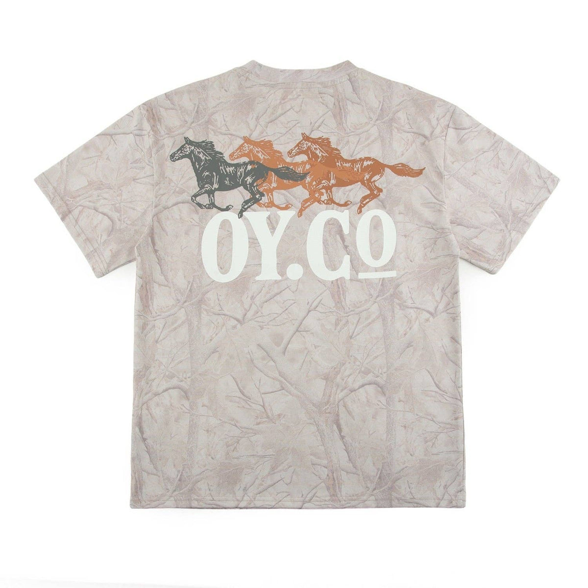 Wild Horses Boxy Tee (Faded Camo) Unisex , , , Long Sleeve Tee