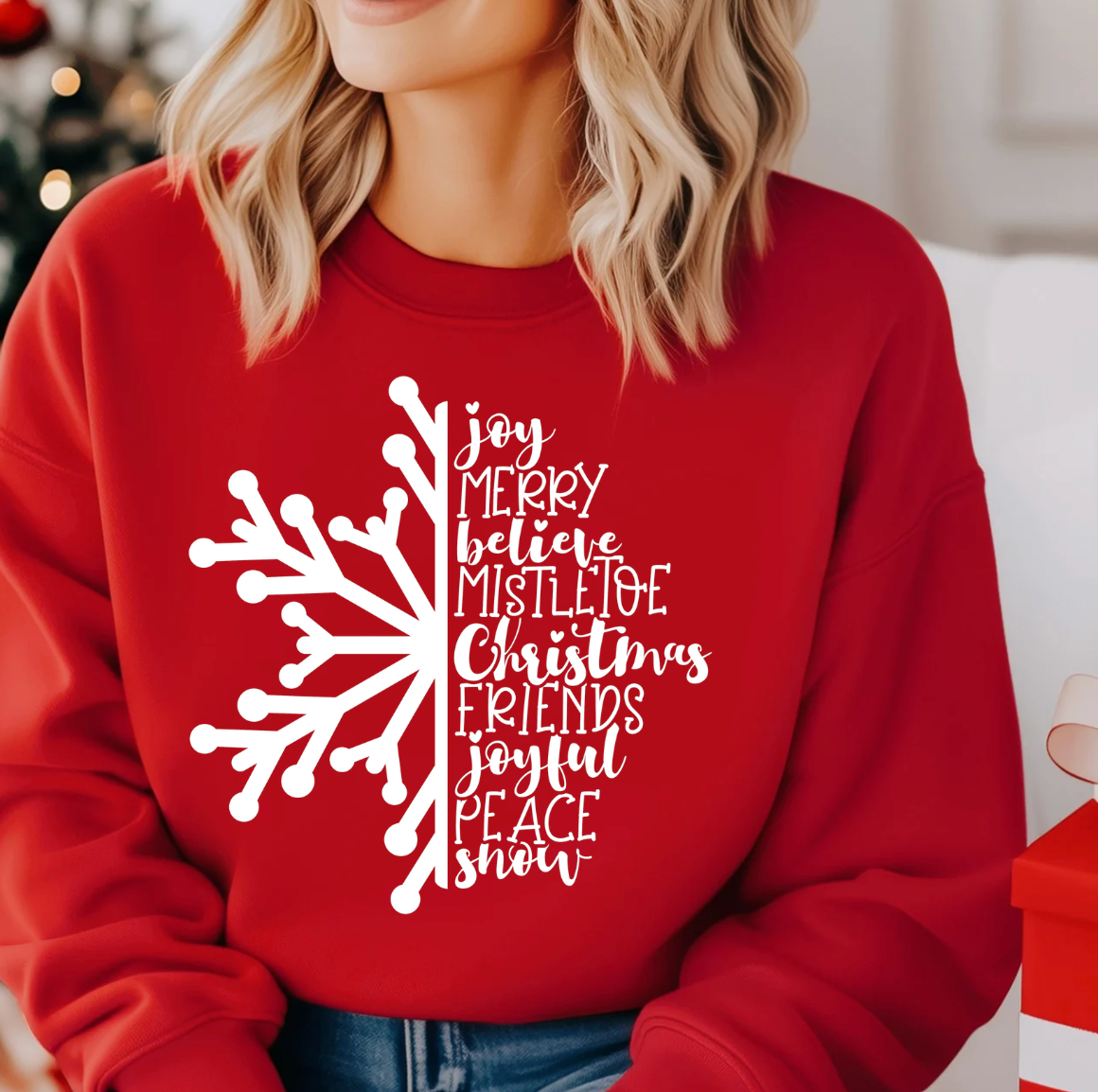 Christmas Snowflake Unisex , , , Long Sleeve Tee