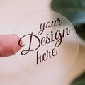 Vinyl Sticker - 3" Round, Custom, Transparent Unisex , , , Long Sleeve Tee