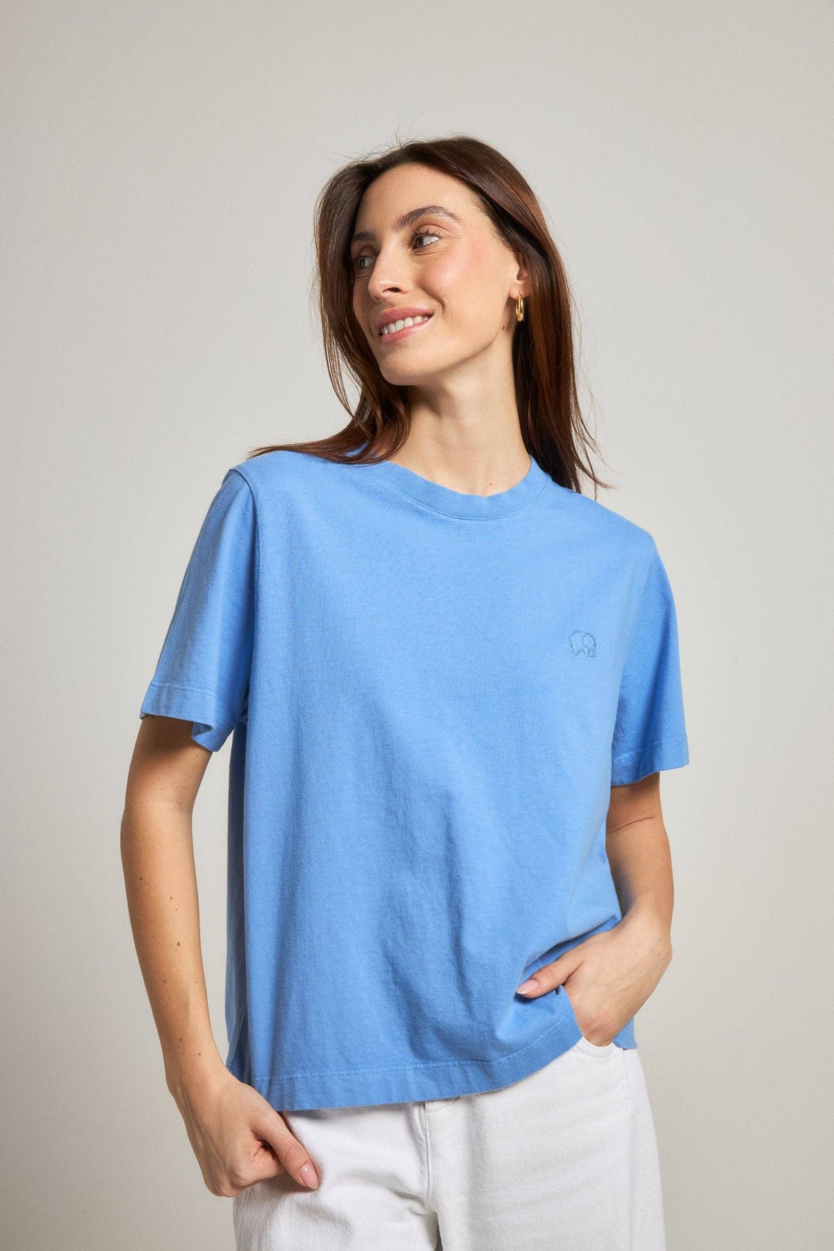 Women’S Essential Sunwashed Ultramarine Unisex , , , Long Sleeve Tee