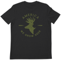 We Grow Deer Tee-Black Unisex , , , Long Sleeve Tee