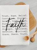 Faith Collage - Religious Kitchen Towel Unisex , , , Long Sleeve Tee