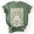 Vintage Folk Flower Pattern, Vintage Boho, Nature Unisex , , , Long Sleeve Tee