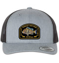Sheepshead Toothy Critters 6 Panel Trucker Snap Back Heather Grey Black Hat Unisex , , , Long Sleeve Tee